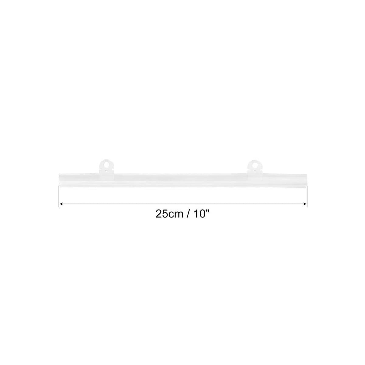 RivetOak MECCANIXITY PVC Poster Hanger Rail Strip Bar 25cm/10inch Clear 10 inch,