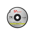 Clear 7X trout tippet line on 30 m spool, 2.4 lb break strength