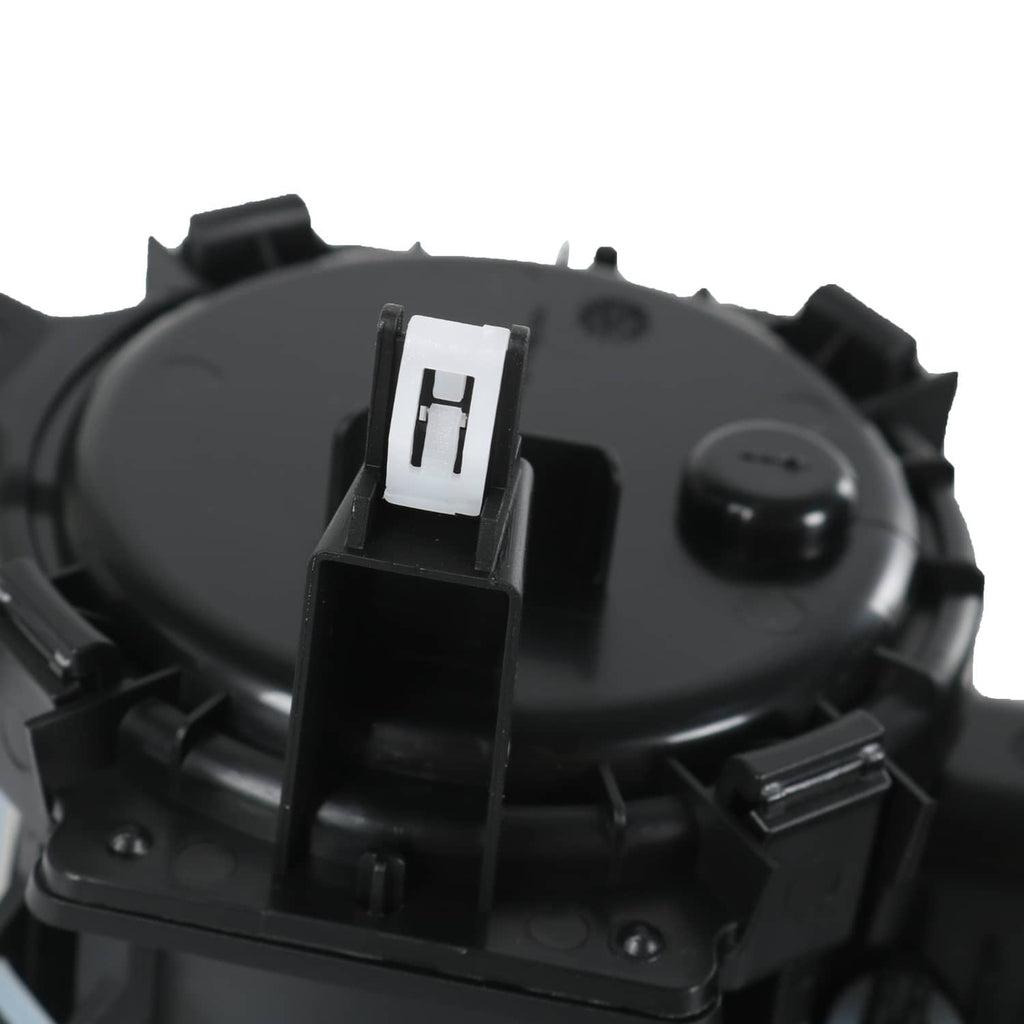 Black cup holder insert lid detail with latch and mounting clips