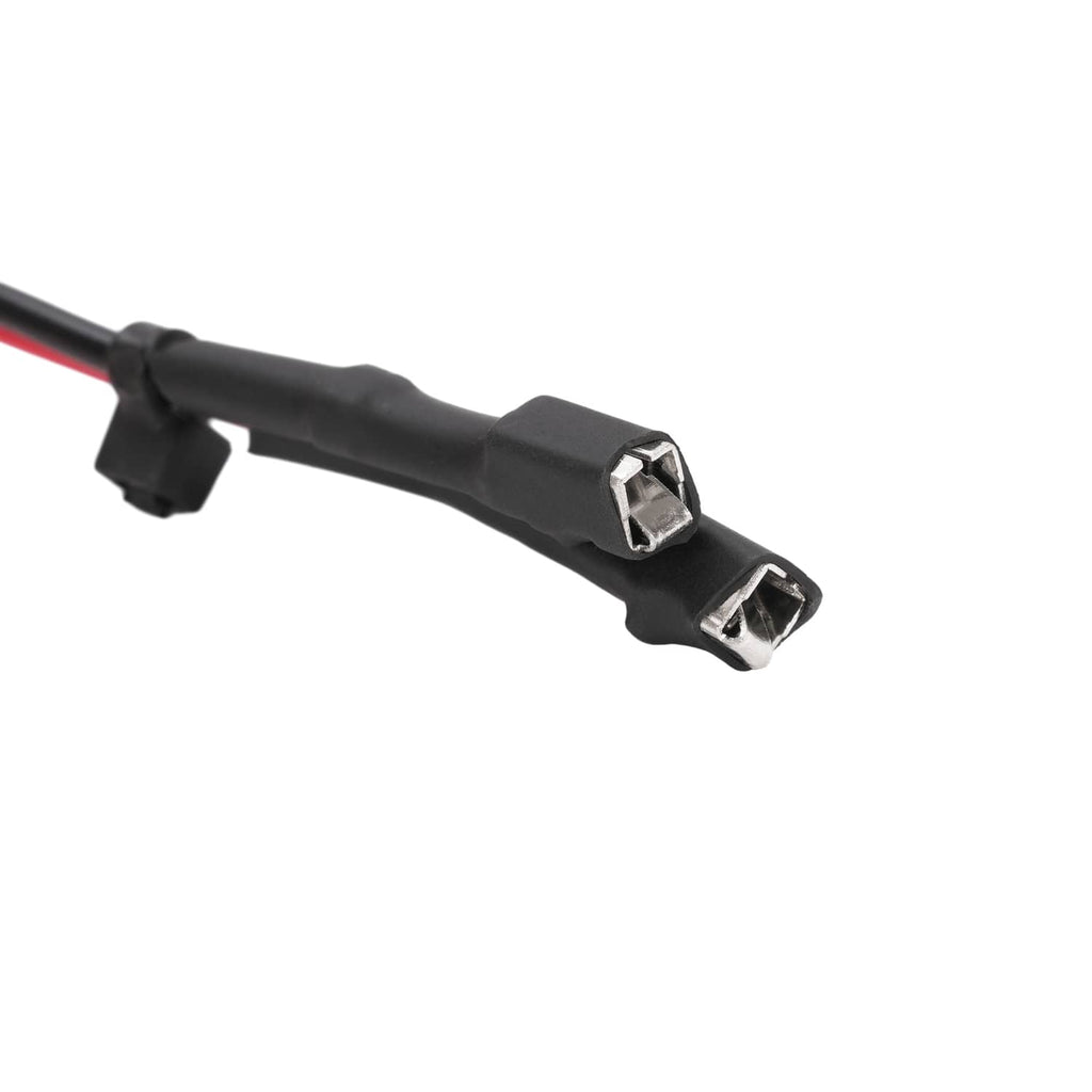 Inline adapter connector with two ports on red/black wiring