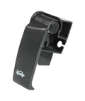 Black hood latch release handle with mounting bracket and release lever