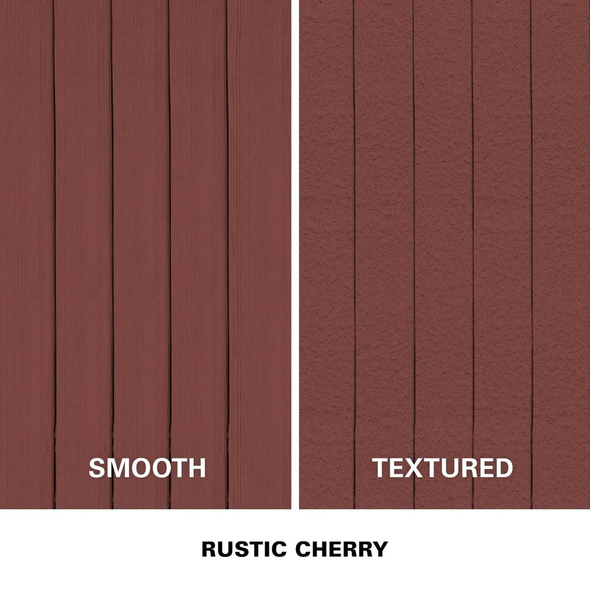 Rustic Cherry wood deck board finish showing smooth and textured sides
