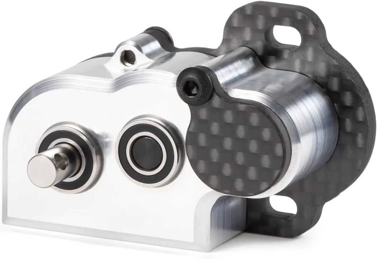 Ultralight tiny gearbox with aluminum body and carbon fiber side cover