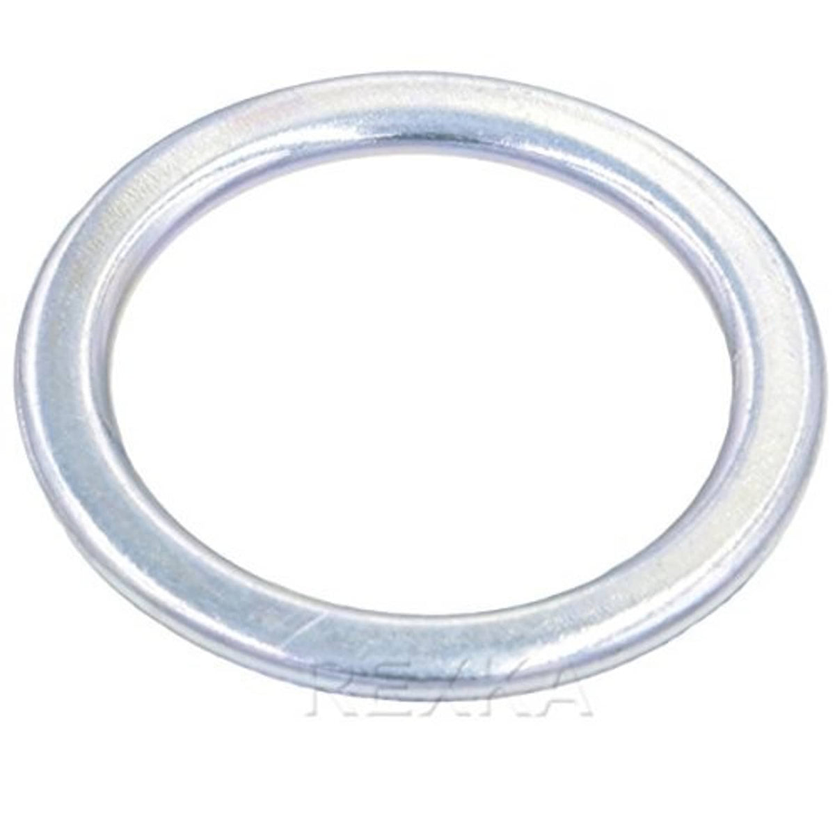 Silver circular drain plug gasket ring for rear differential oil