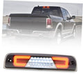 Smoked-lens LED third brake light with red and clear LED segments in rectangular housing