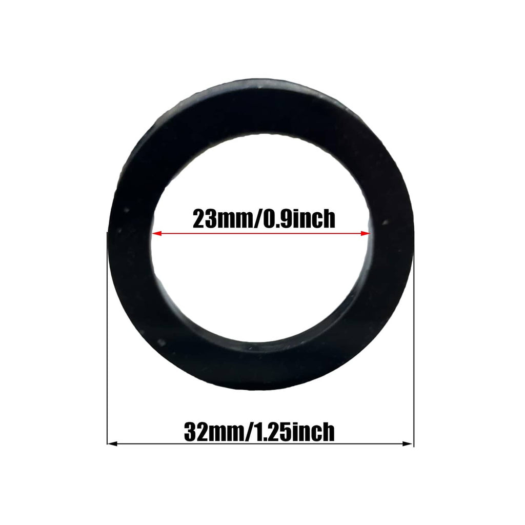 Black round gasket seal, 23mm inner size and 32mm outer size