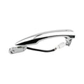 Chrome exterior door handle, front right passenger side, with mounting bracket