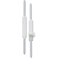 Self-adhesive prong paper fasteners, silver metal prongs with adhesive pads