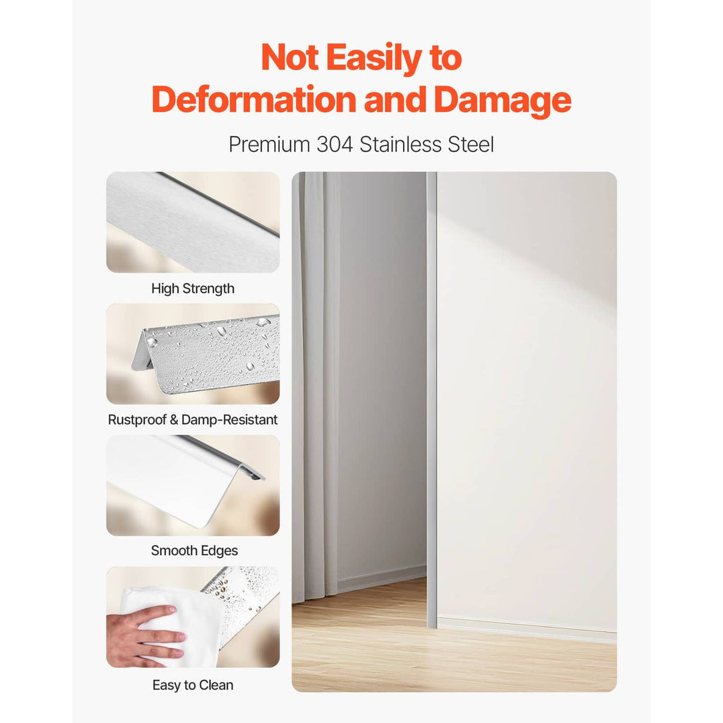 304 stainless steel corner guard with smooth edges and protective rail