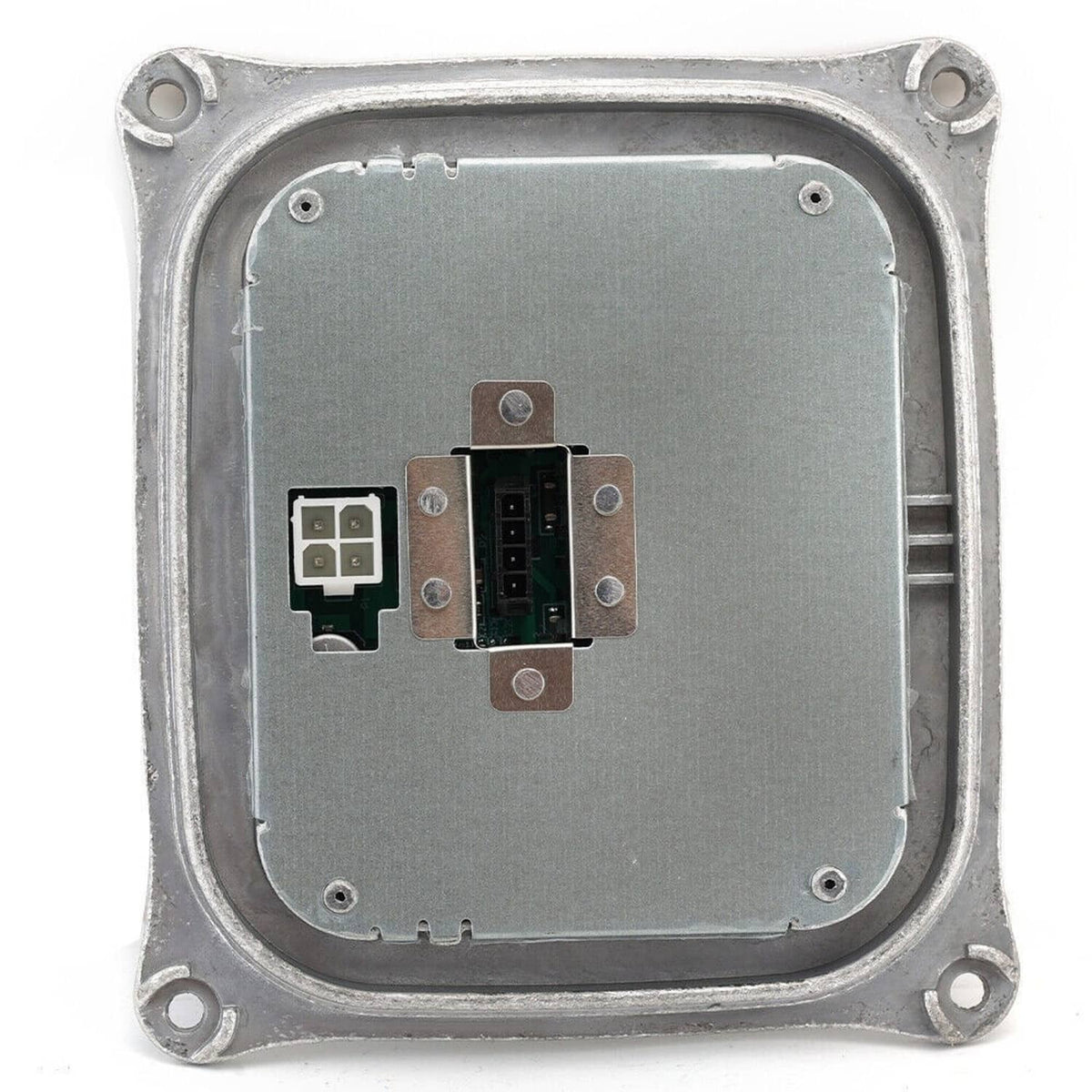 Xenon HID headlight ballast control housing with mounted connector ports