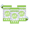 Coolmint xylitol gum multipack: three PUR pouches with white gum pieces