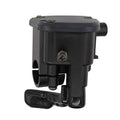 Black throttle control housing with attached lever and screw mount