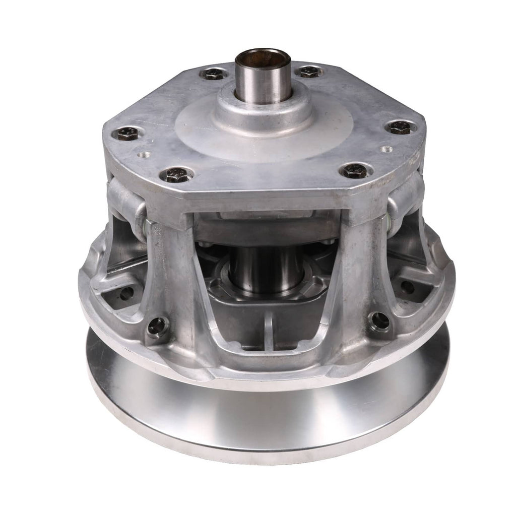 Primary drive clutch with aluminum casing and visible internal components