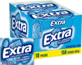 Peppermint sugarfree gum box, Extra brand, 10 packs and 150 sticks total