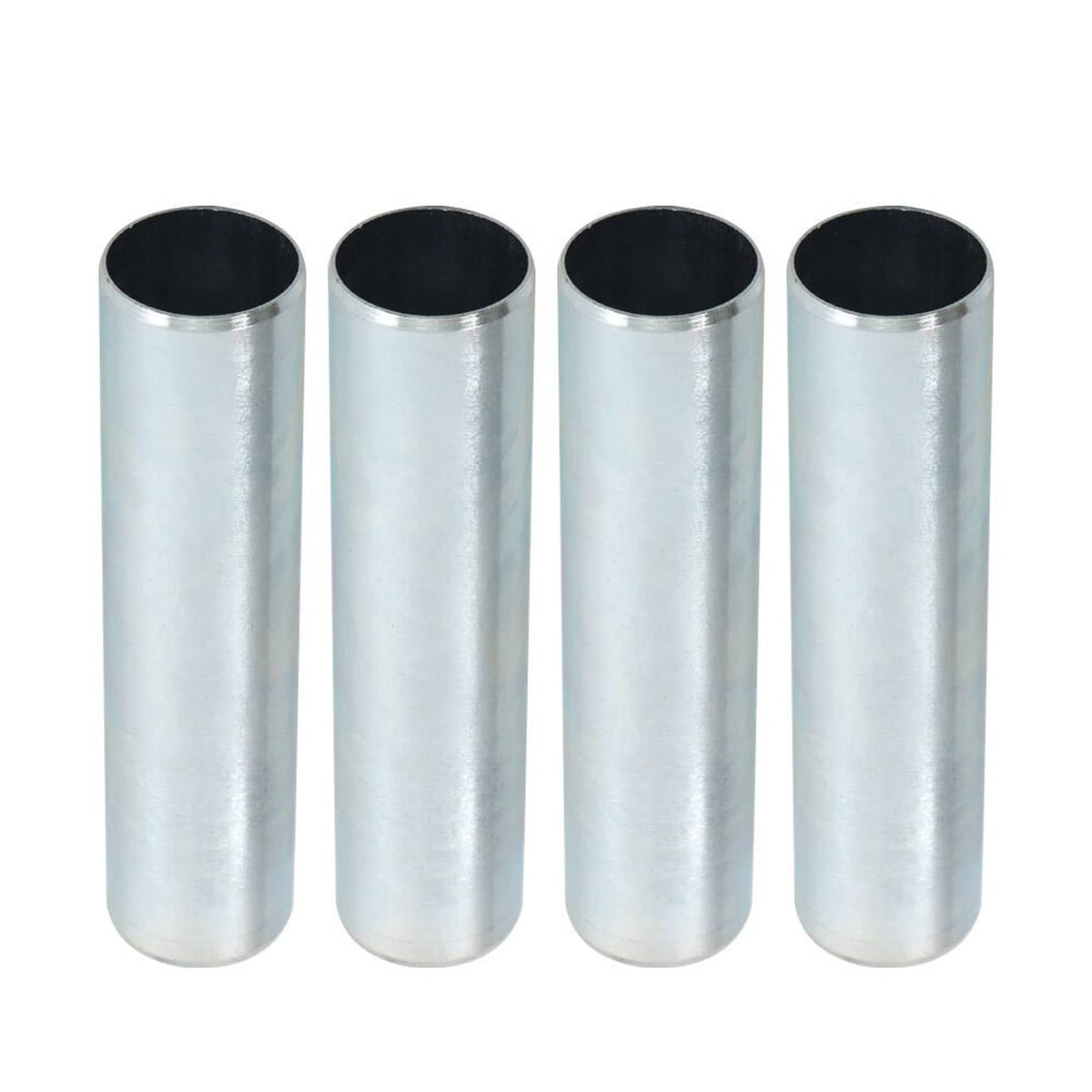 Set of four metal cylinder liners with open top bores