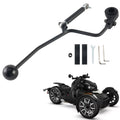 Black forward and reverse shifter assembly kit with lever, linkage, and mounting hardware