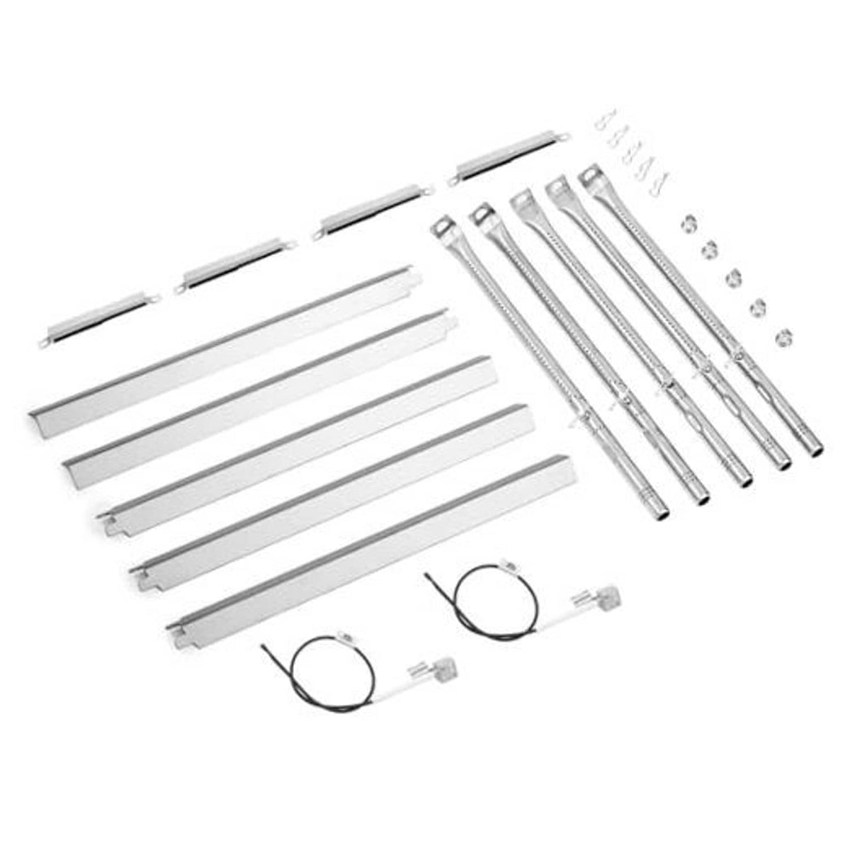 Stainless steel grill heat tent replacement parts set with bars, rods, and wires