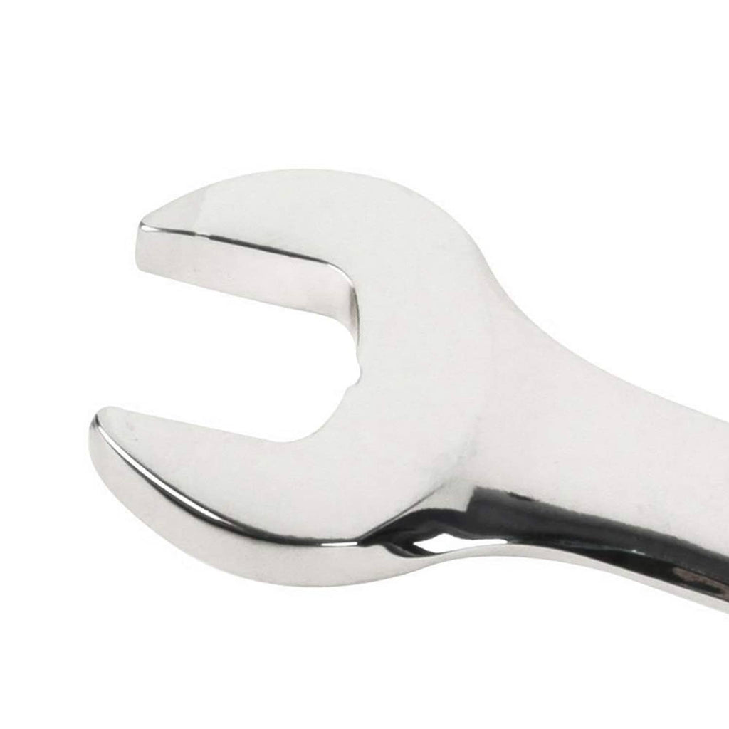 Urrea extra-long combination wrench with open-end jaw, chrome finish