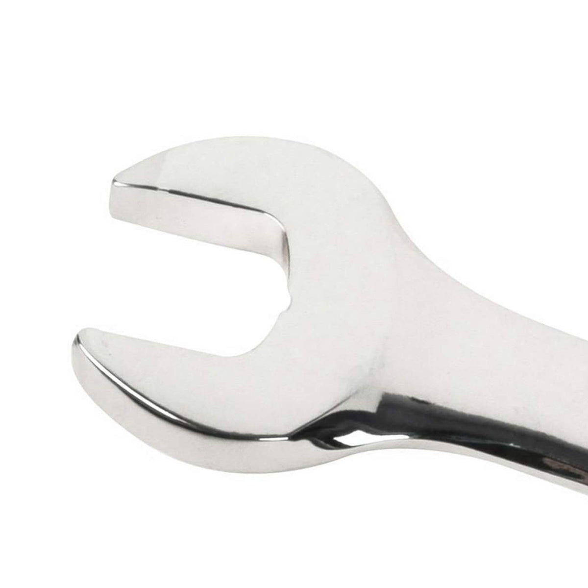 Urrea extra-long combination wrench with open-end jaw, chrome finish