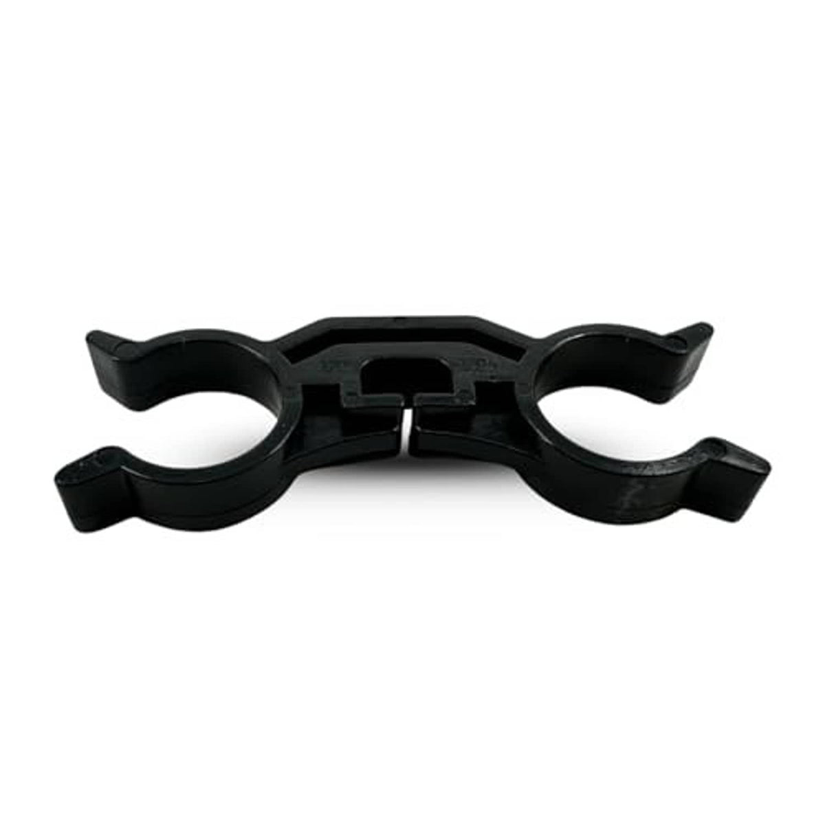 Black air brake hose separator tool with two curved prongs and center latch