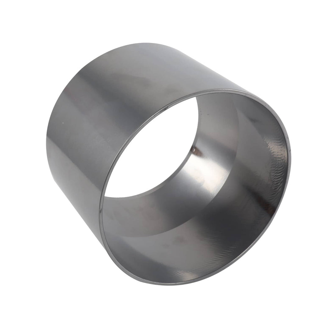Metal bushing installation sleeve, angled view showing hollow interior