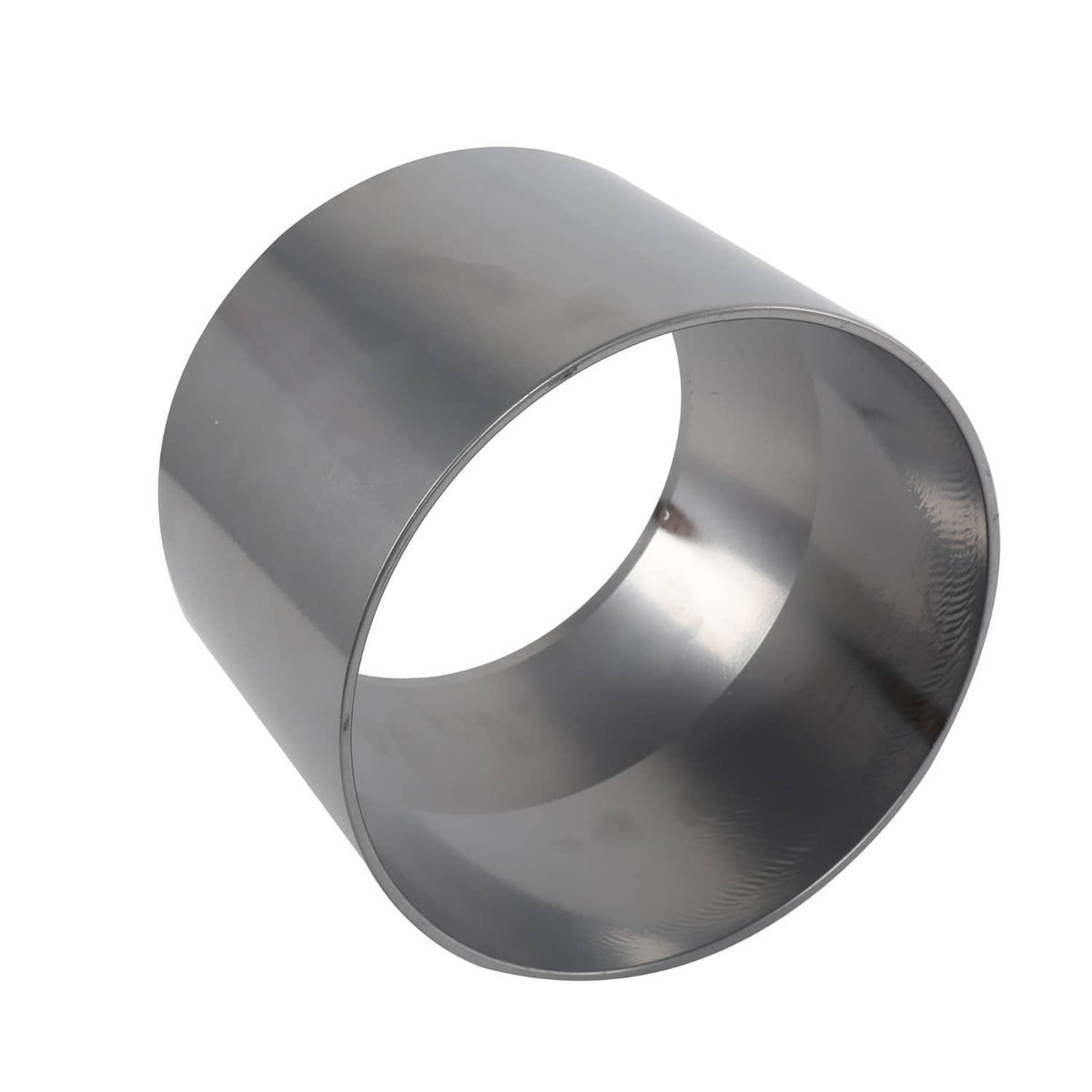 Metal bushing installation sleeve, angled view showing hollow interior