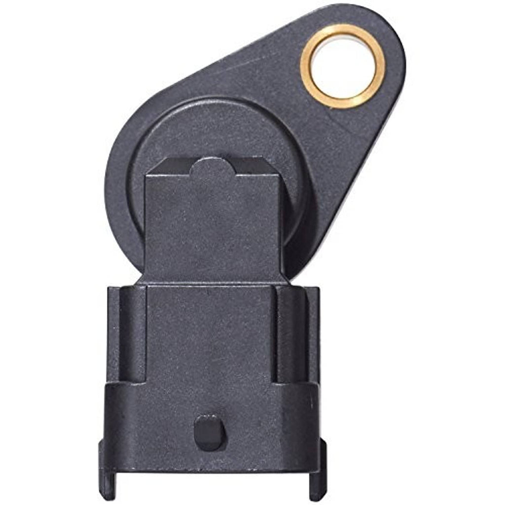 Genuine Hyundai camshaft position sensor mounting bracket with gold center hole