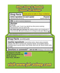 Jet-Asleep double strength nighttime sleep-aid drug facts label panel