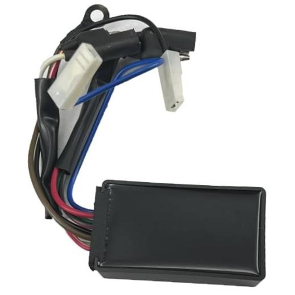 CDI ignition module with black wiring harness and rectangular black control box