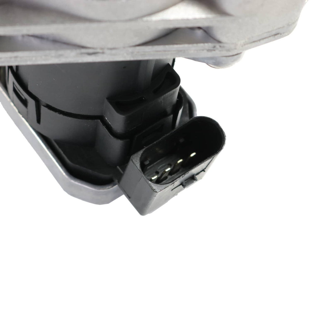 EGR valve electrical connector and sensor plug on metal housing