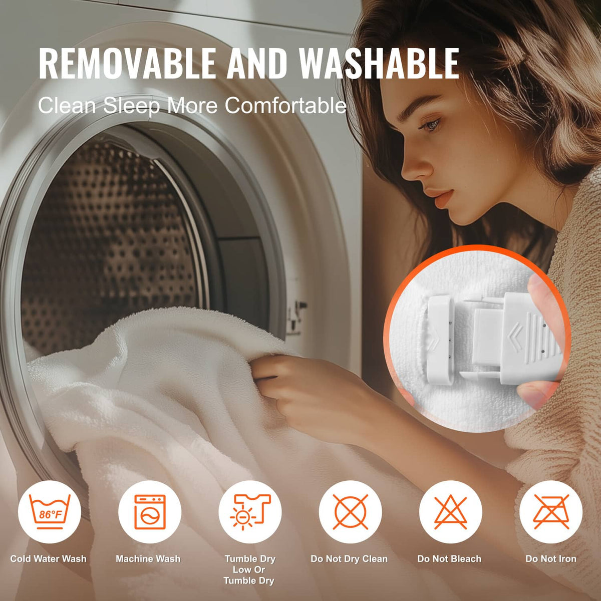 Heated mattress pad with removable controller segment