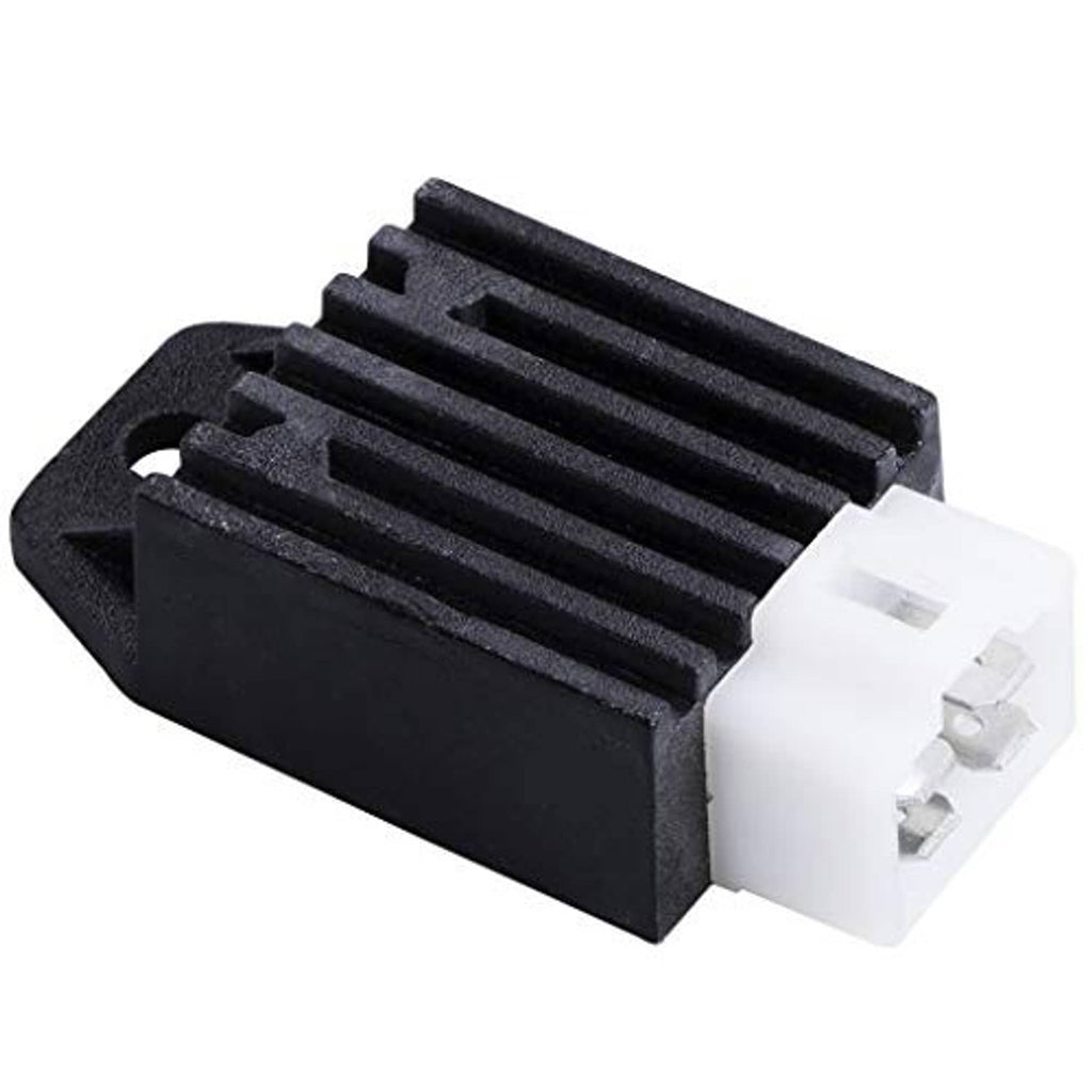 Black CDI unit with ribbed heat sink and white 2-pin connector