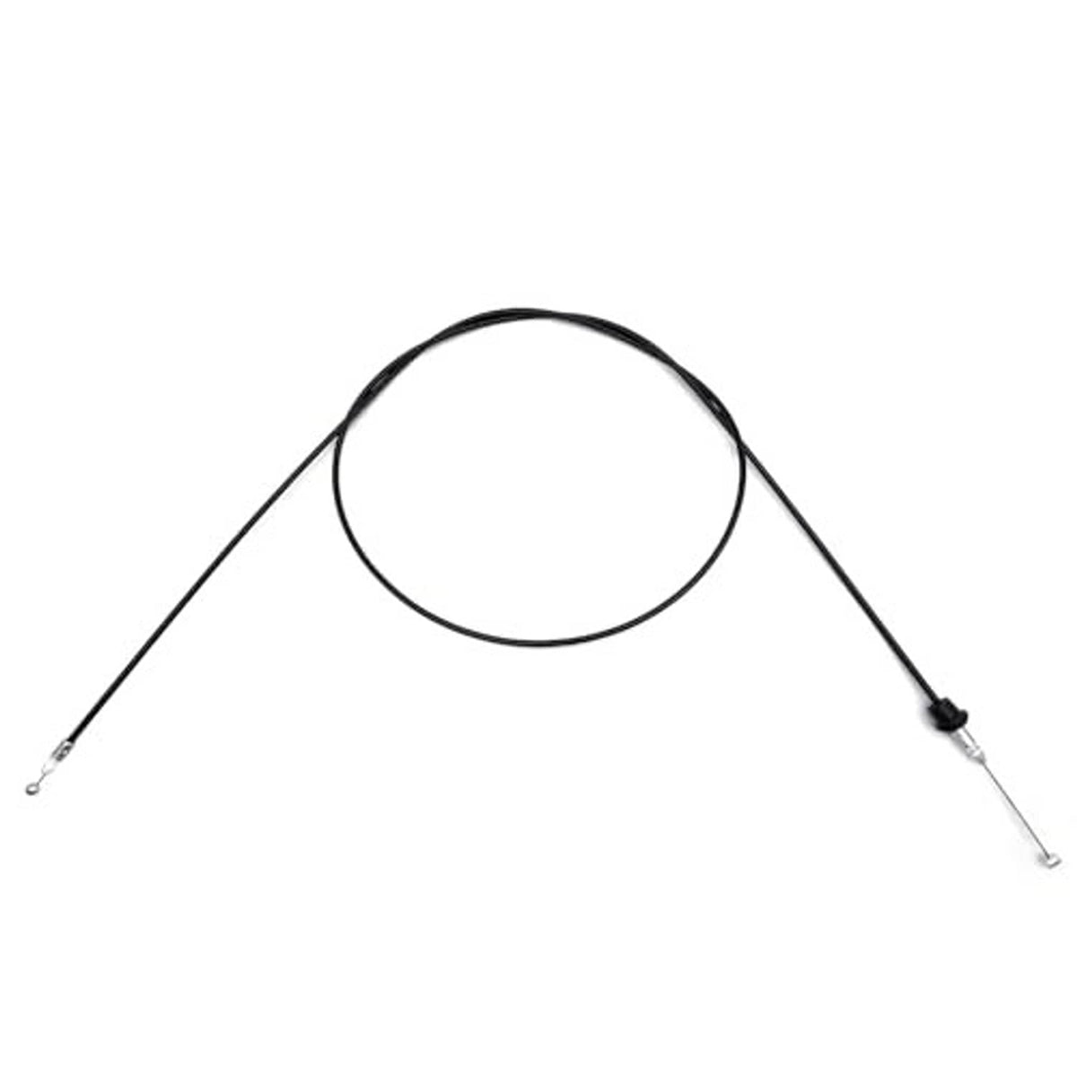 Black control cable with metal wire ends and a small black connector at one side