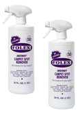 Two Folex instant carpet spot remover spray bottles, 32 fl oz each