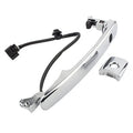 Chrome exterior smart keyless door handle for front left driver side, outside mount