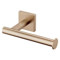 Vertical toilet paper holder with flat backplate and bar, champagne bronze finish