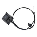 Hood release cable with black pull handle and release knob, includes cable loop
