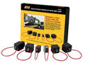 Relay bypass switch kit with amp loop components and bundled red wiring