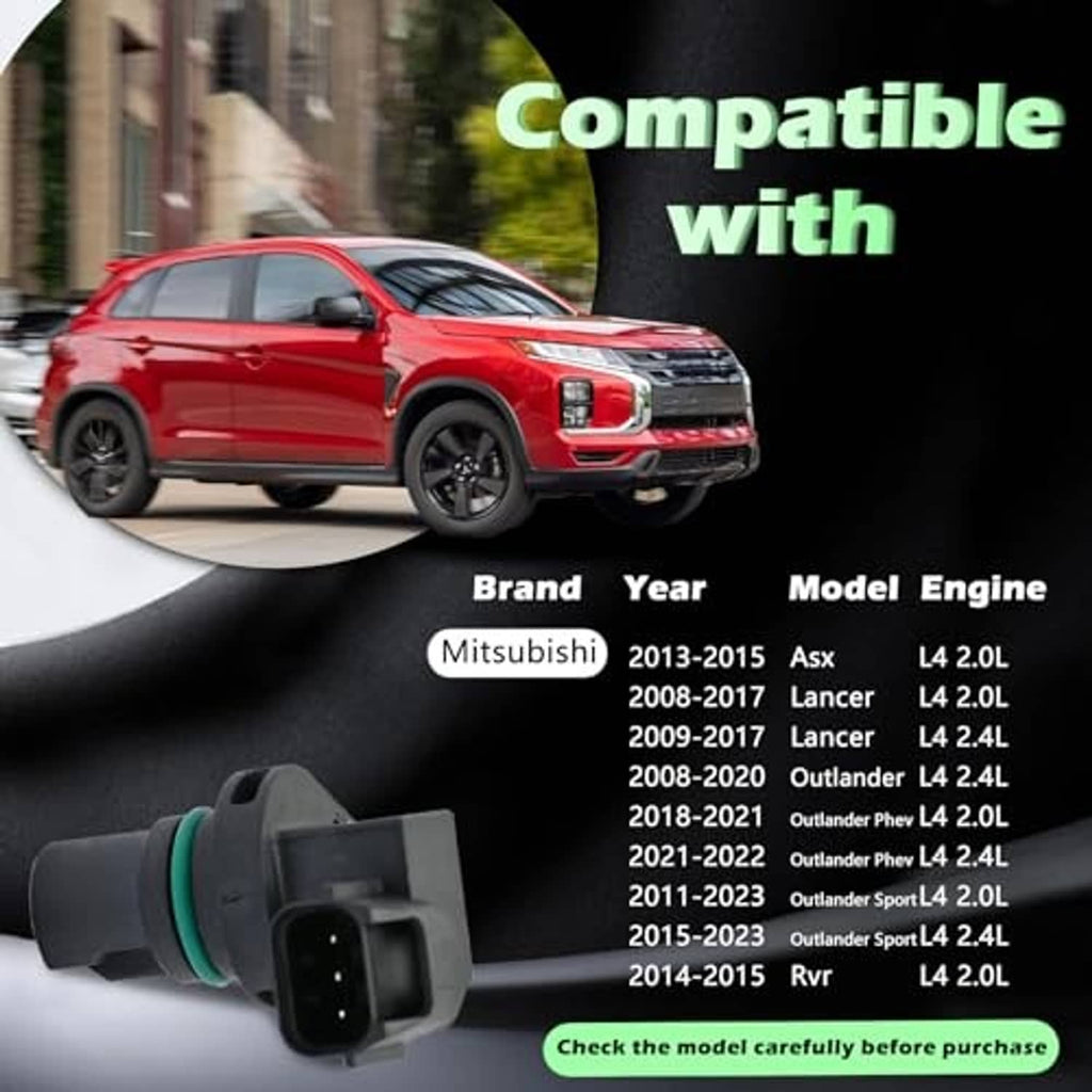 Engine camshaft position sensor with black body and multi-pin plug