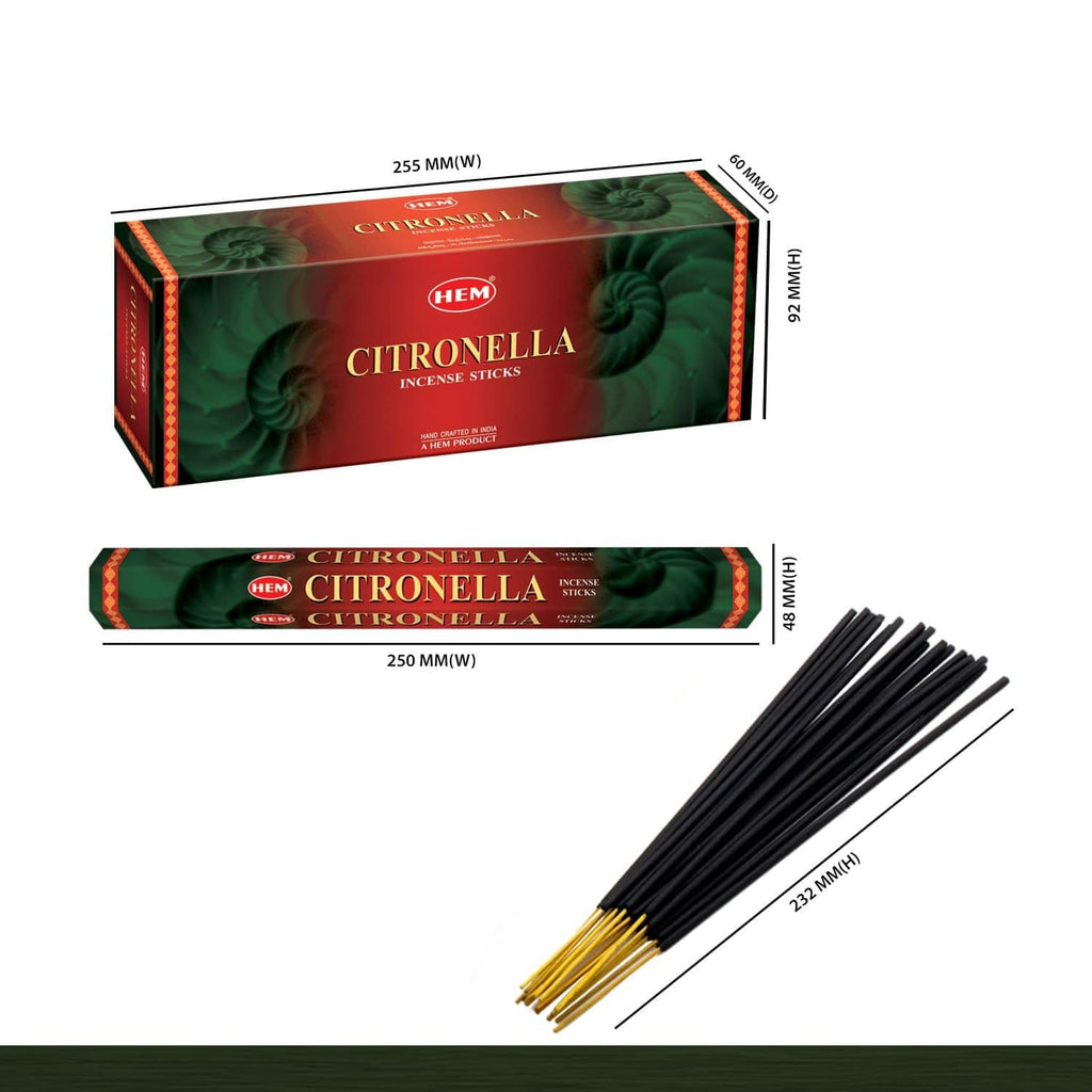 Incense stick box with dark sticks visible, bundled and ready to burn