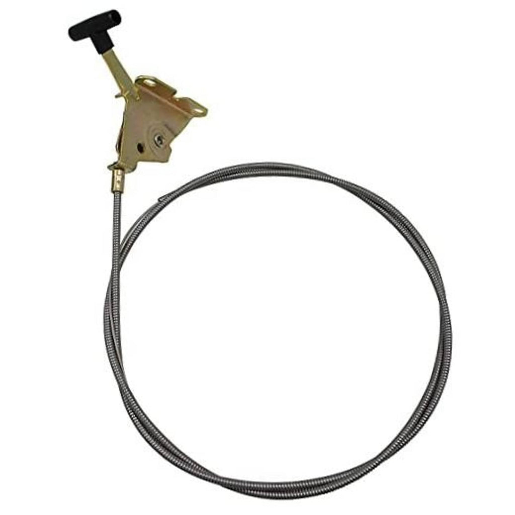 Throttle control cable with black braided cable and lever, 48 in length