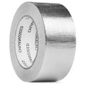 Reflective aluminum foil fiberglass heat shield tape roll, silver adhesive backing edge