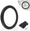 2.75-21 front tire inner tube with valve hardware and tube bundle, black with blue stripe
