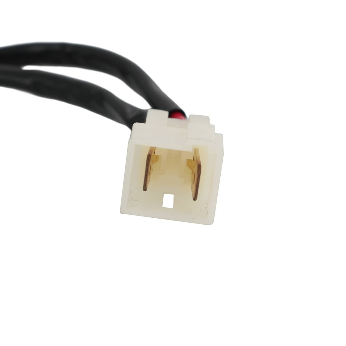 Starter motor wiring connector plugs with gold contact terminals