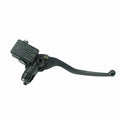 Front brake master cylinder lever assembly, black lever with hydraulic reservoir