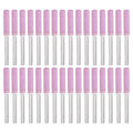 Diamond chainsaw sharpener set, purple grinding tips on metal shafts (32 pcs)