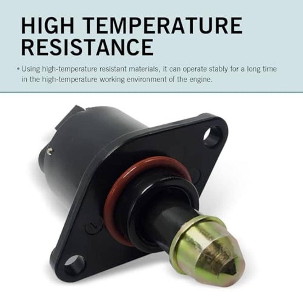 Idle air control valve with black flange, orange seal, brass inlet connector