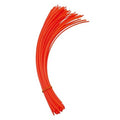 Orange precut round trimmer line bundle, cut ends ready for string trimmer