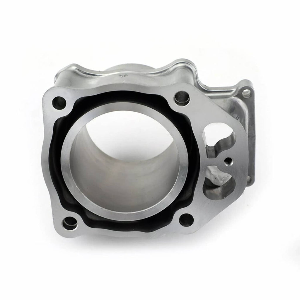Aluminum cylinder housing with black gasket ring and mounting bolt holes