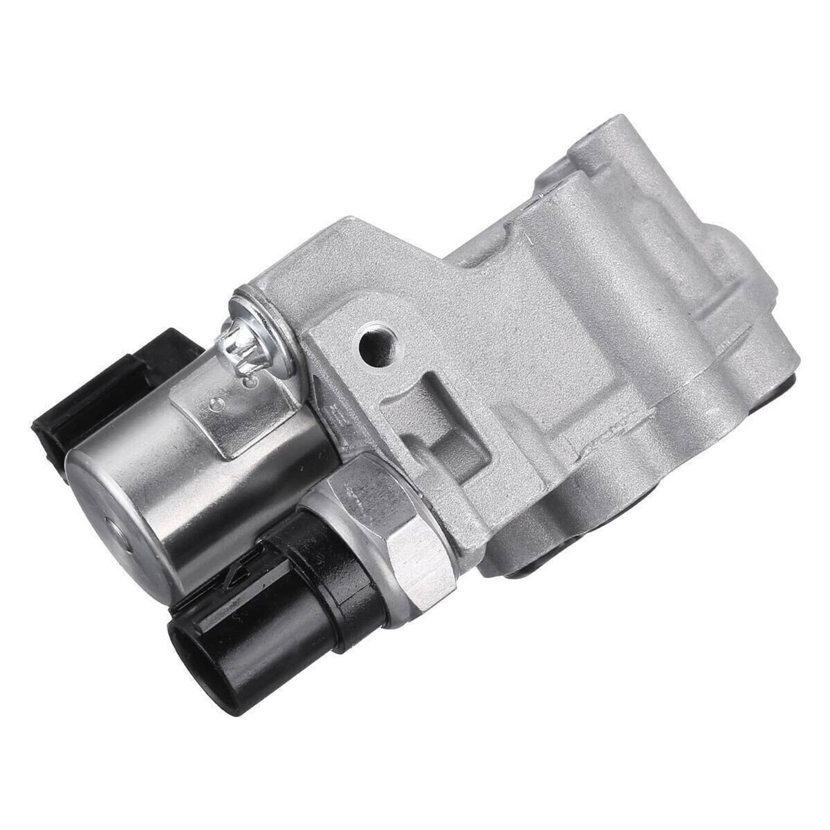 Solenoid spool valve with metal body and black inlet connector